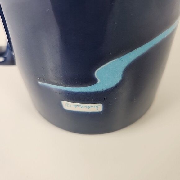 Vintage Signed Otagiri Humpback Whales Mug Cup Japan - Picture 4 of 9